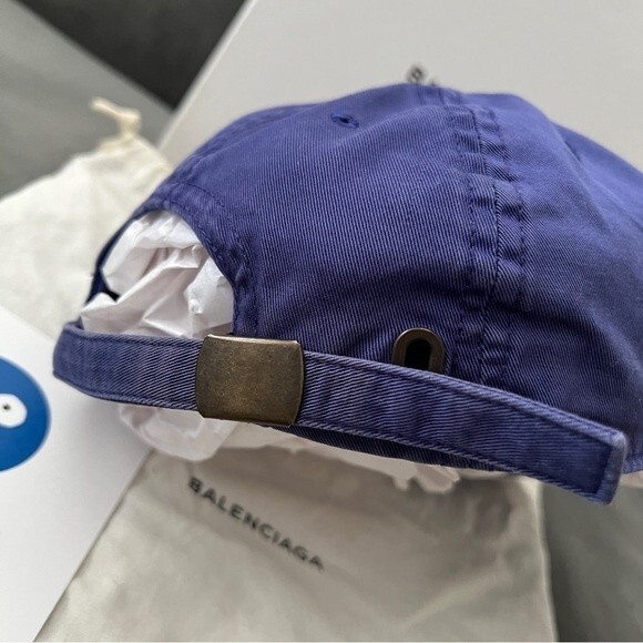 Balenciaga x Colette 2017 Logo Embroidered Campaign Hat Blue *FULL PACKAGING* - Picture 8 of 16